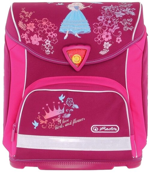 Herlitz Ранец Sporti Flower Princess, розовый