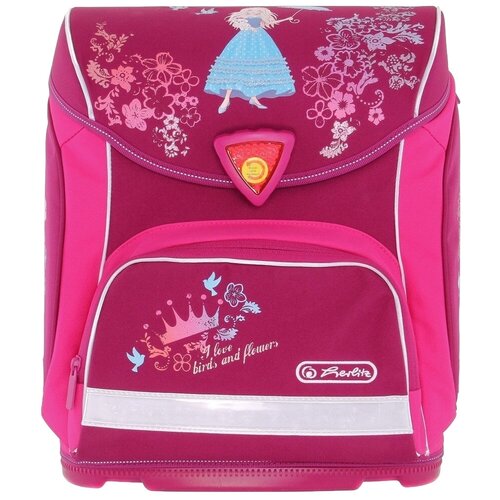 Herlitz Ранец Sporti Flower Princess, розовый