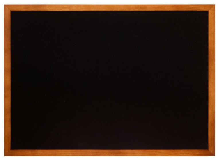 Доска меловая немагнитная 42x59 см черная грифельная Attache 1043382