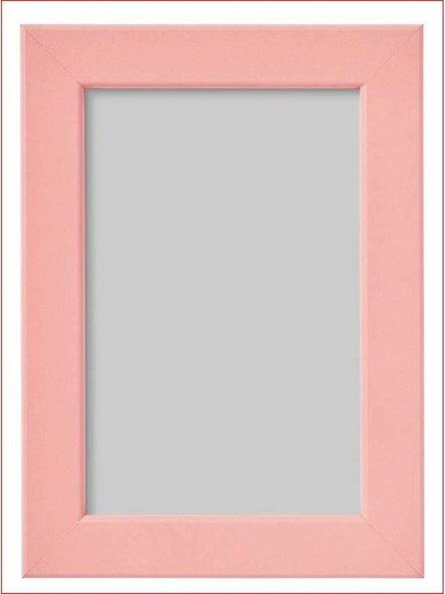 фото Фоторамка 10х15, розовый, FISKBO IKEA