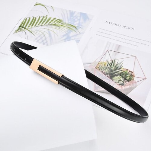 фото Ремень dorizori тонкий 3 темно-коричневый