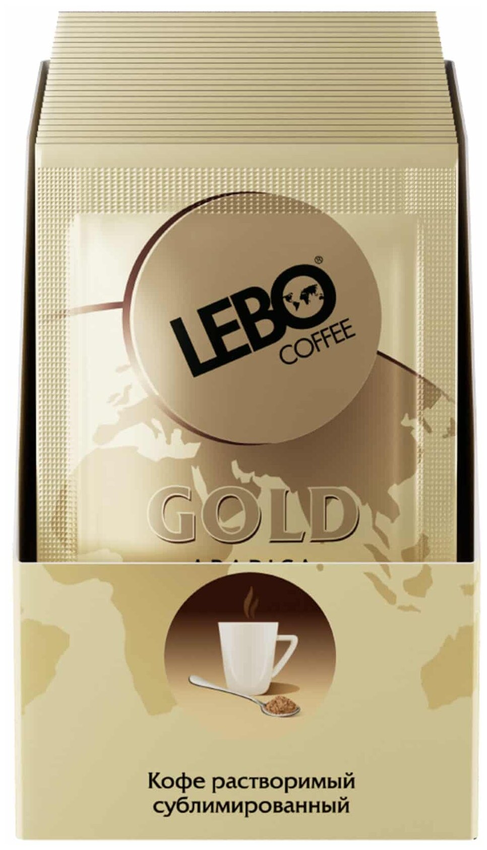 Растворимый кофе Lebo Gold, в пакетиках, 25 уп., 50 г - фотография № 5