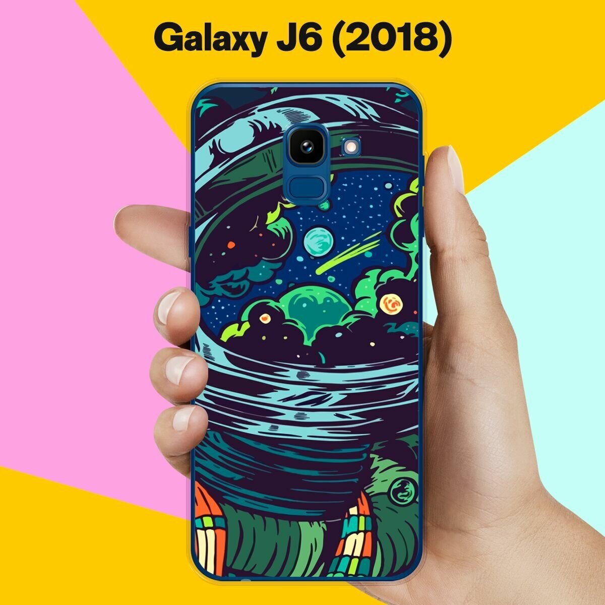 Силиконовый чехол на Samsung Galaxy J6 (2018) Астронавт 60 / для Самсунг Галакси Джей 6 2018