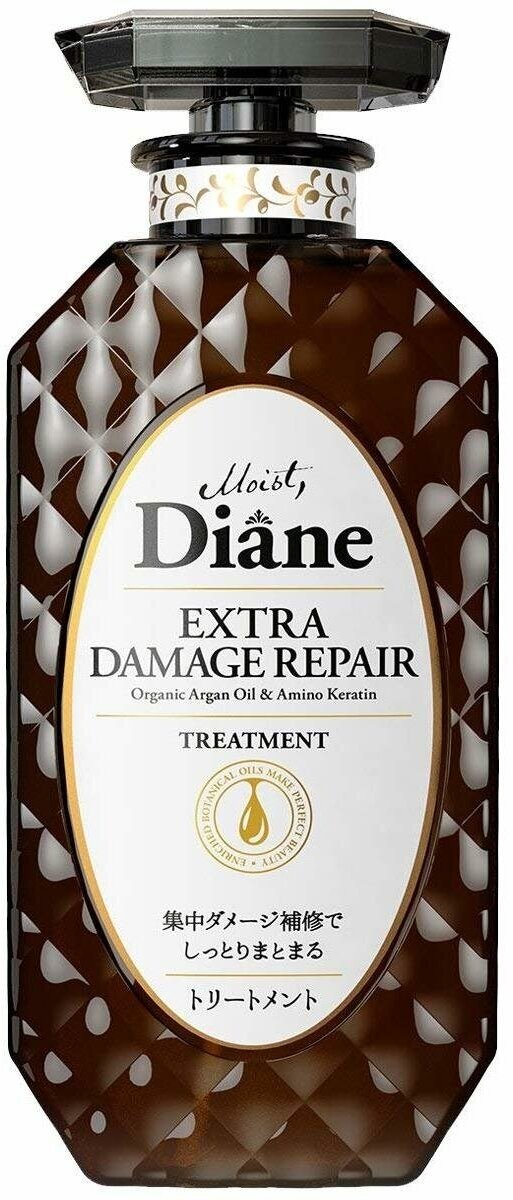 Moist Diane Extra Damage Repair Бальзам-маска кератиновая без силиконона и сульфатов с аргановым маслом Восстановление 450 мл