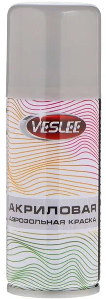 Veslee Аэрозольная краска Veslee акриловая, серебряная (металлик), RAL 9006, 100 мл