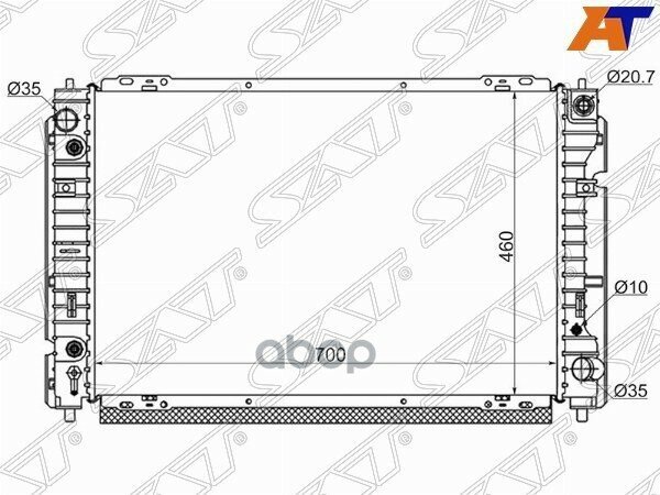 Радиатор Ford Escape 00-12 / Maverick 00-07 / Mazda Tribute 00-07 Sat арт. MZ0009-YF