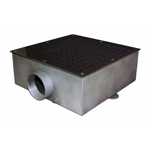 Донный слив квадратный 350 х 350 х 150 мм нерж AISI (нерж AISI-316L)