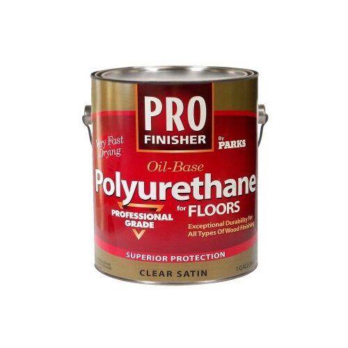 Лак PRO Finisher Oil-Base Polyurethane for Floors Clear Satin полиуретановый бесцветный, полуматовая, 4 кг, 3.78 л