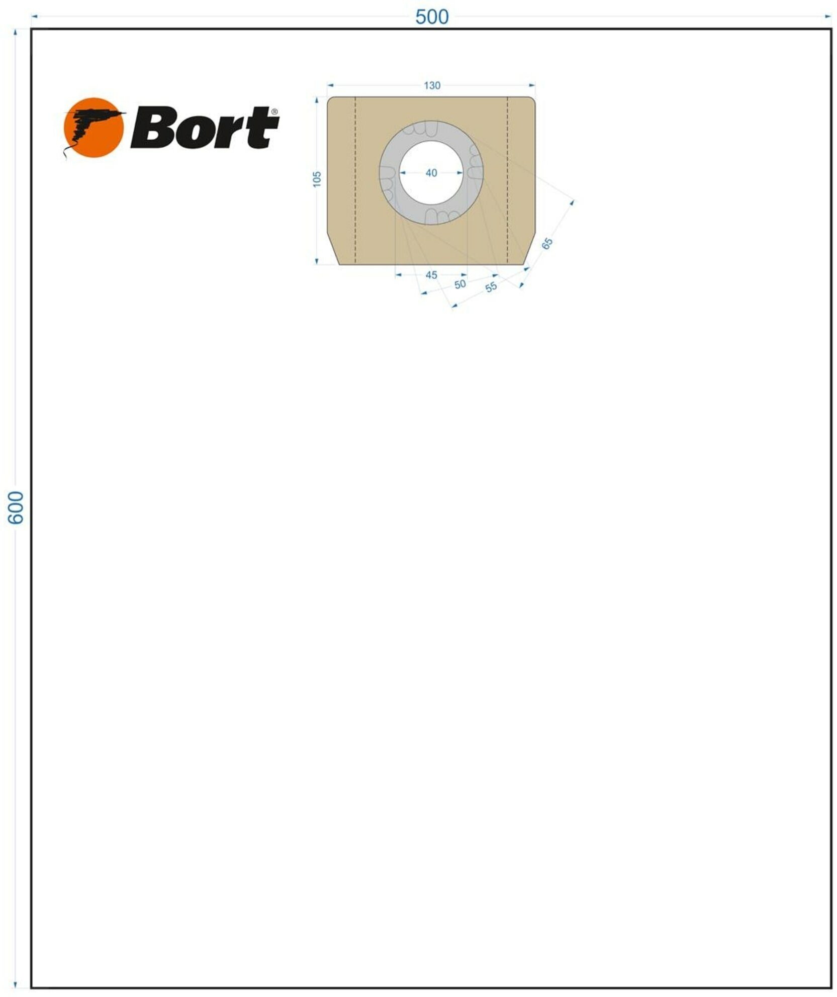 Комплект мешков - пылесборников Bort BB-012U - фотография № 3