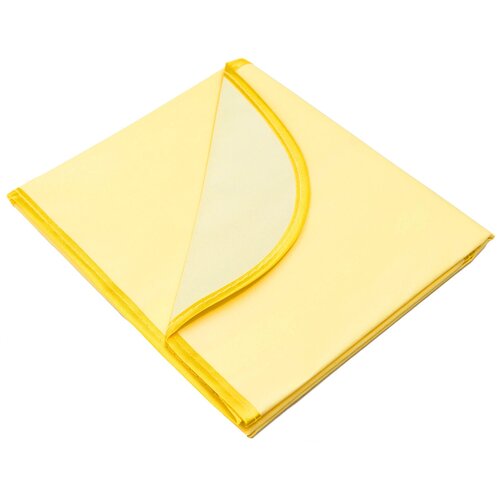 фото Многоразовая клеенка чудо-чадо подкладная с окантовкой с резинками-держателями 70х100 желтый 1 шт.