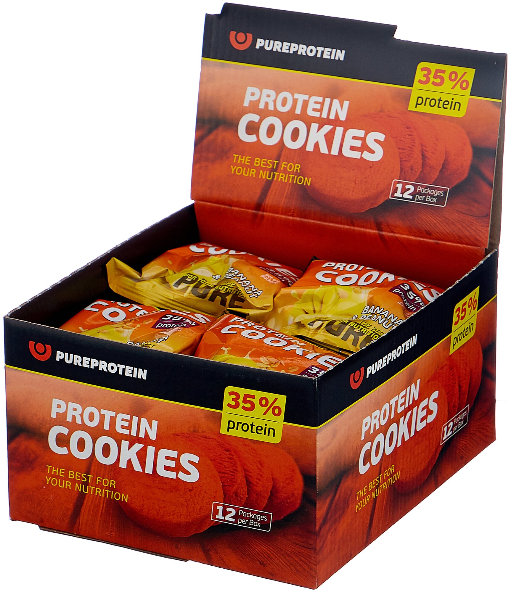 Печенье высокобелковое Protein Cookies от PureProtein : Банан и арахис