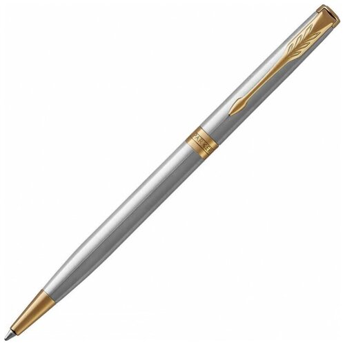 Шариковая ручка Parker Sonnet Slim Core K427, Stainless Steel GT 1931508