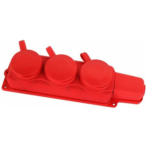 Колодка каучуковая Volsten Sb1-M3Z РП16-334 3 гнезда красная IP54