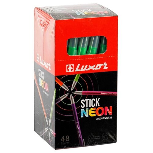 Luxor Набор шариковых ручек Stick Neon Restyle 0.7 мм, 48 шт. luxor набор шариковых ручек stick neon 48 шт 0 8 мм