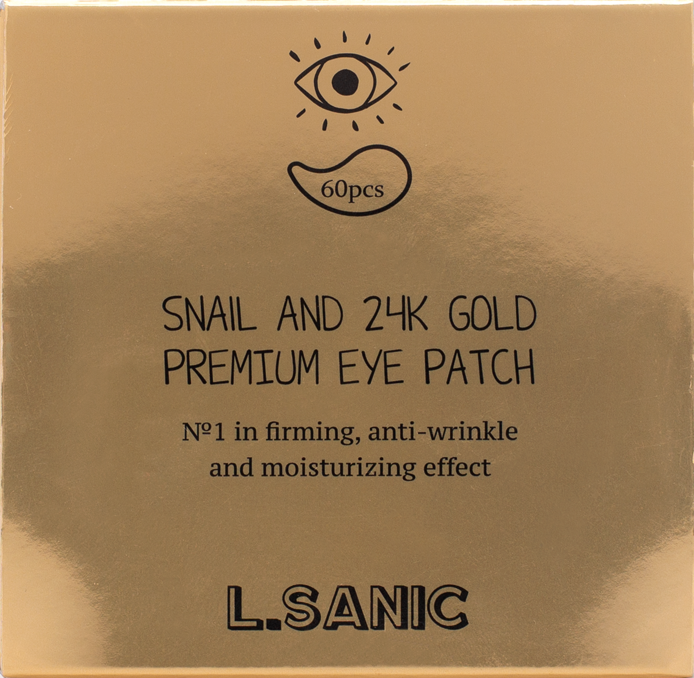 Гидрогелевые патчи L.SANIC для области вокруг глаз с муцином улитки и золотом, 60шт. - фото №10