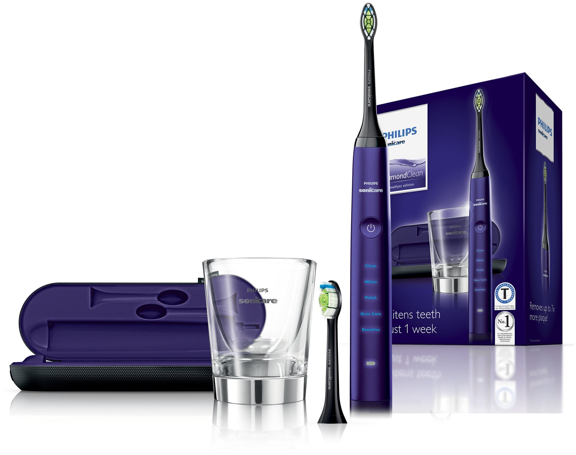 звуковая зубная щетка Philips Sonicare DiamondClean HX9372/04, аметист - фотография № 11