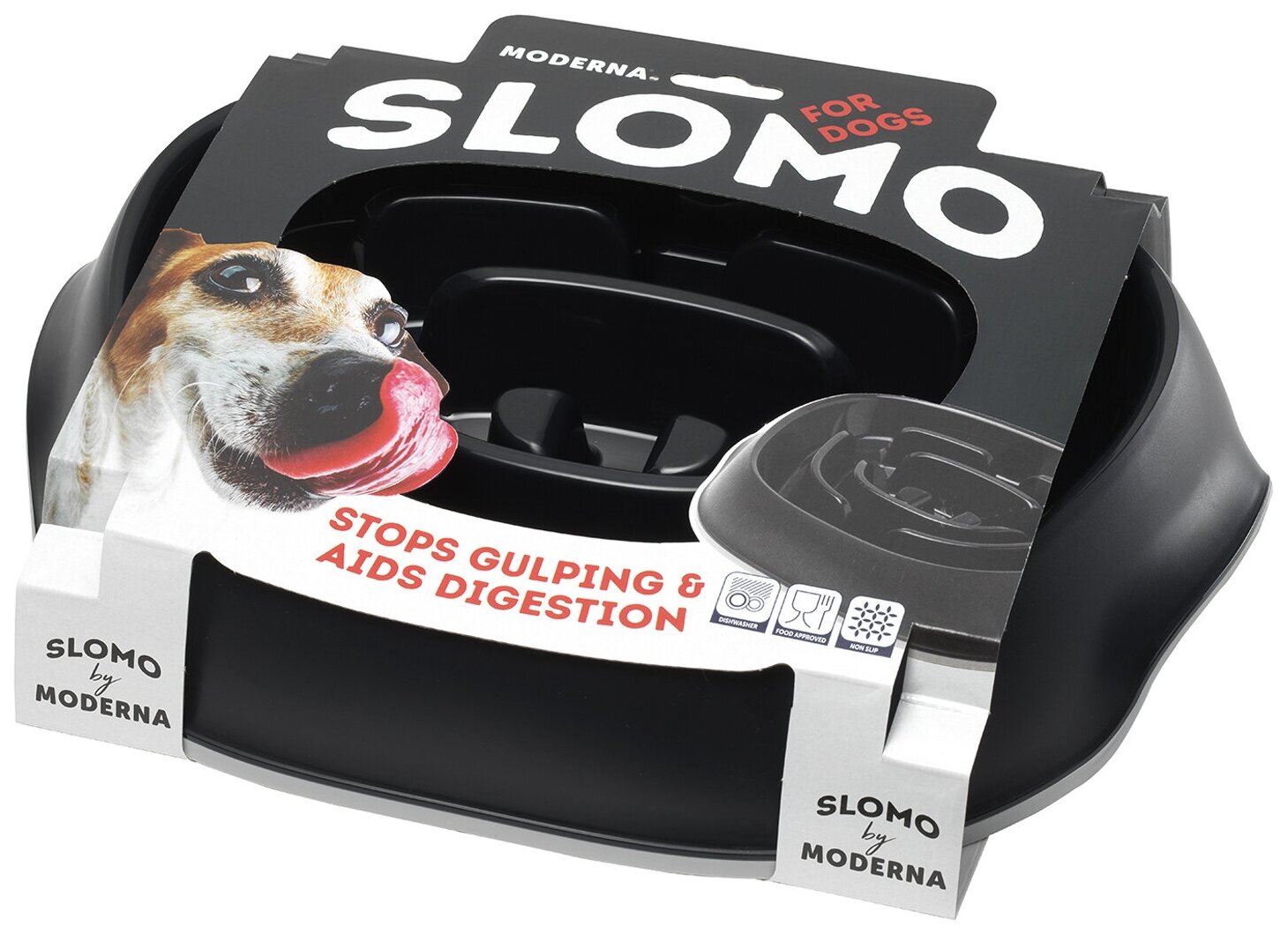 Миска Moderna Slomo для медленного поедания, 950мл (цвета в ассорт.) SuperDesign - фото №4