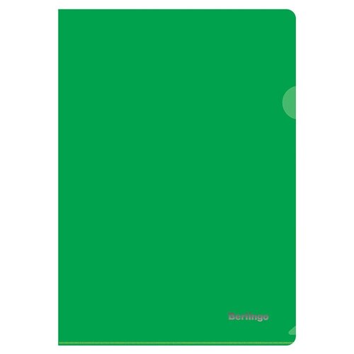 Berlingo Папка-уголок непрозрачная А4, пластик, зеленый
