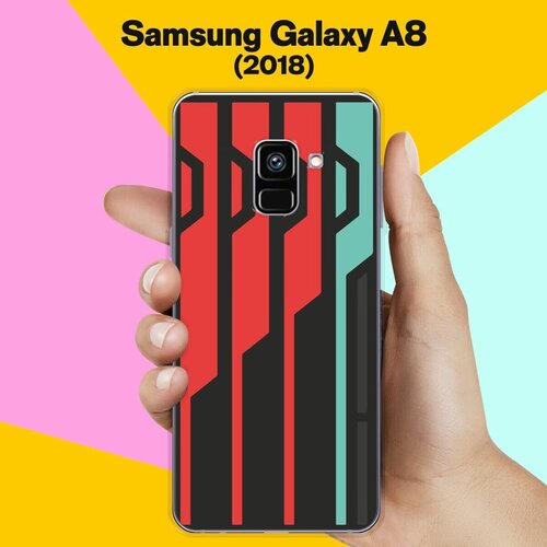 Силиконовый чехол на Samsung Galaxy A8 (2018) Узор / для Самсунг Галакси А8 2018 силиконовый чехол на samsung galaxy a8 2018 узор 50 для самсунг галакси а8 2018