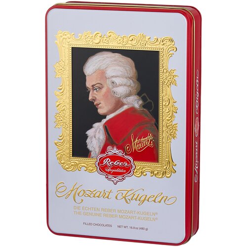 Подарочный набор Reber Mozart Конфеты из горького и молочного шоколада, 480 г