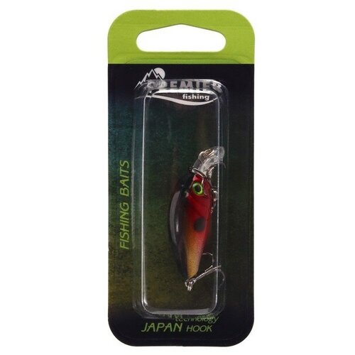 Воблер PREMIER Dipsi, 45 мм, 4 г, крэнк, плавающий (0.1-0.3 м), цвет 002/1 (PR-D45-002/1) 9694563