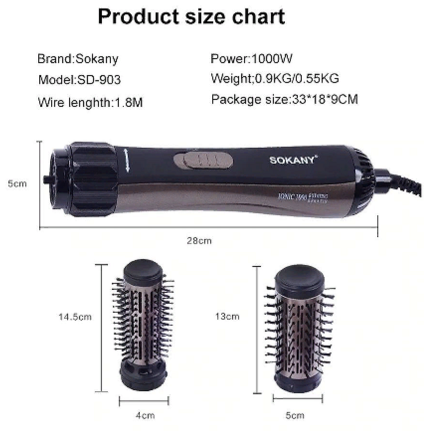 SOKANY Sokany SD 903 фен-щетка - фотография № 11