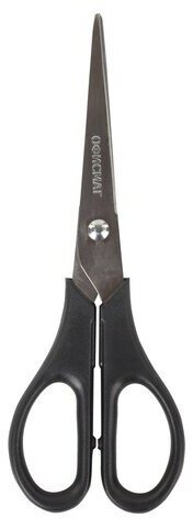 Ножницы офисмаг "Standard" 170 мм, классической формы, черные, 237099