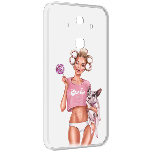 Чехол MyPads Барби-с-собачкой женский для Huawei Mate 10 Pro задняя-панель-накладка-бампер