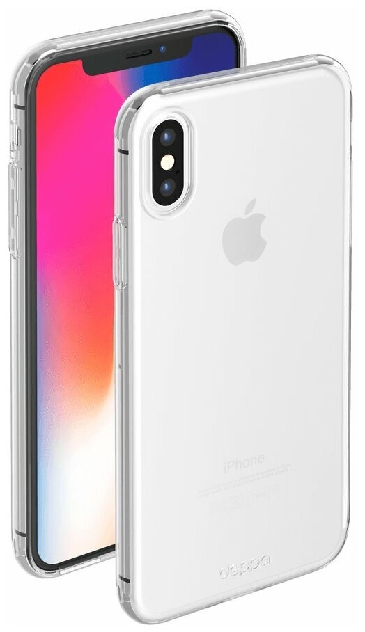 Чехол Deppa Gel Case для Apple iPhone X/Xs, прозрачный