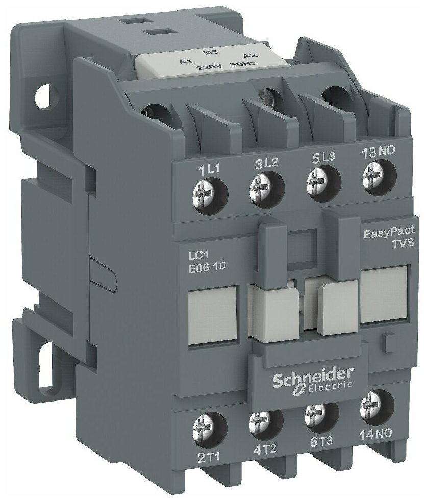 Контактор 3-х полюсный 18A 220B AC, 1НО Schneider Electric, LC1E1810M5
