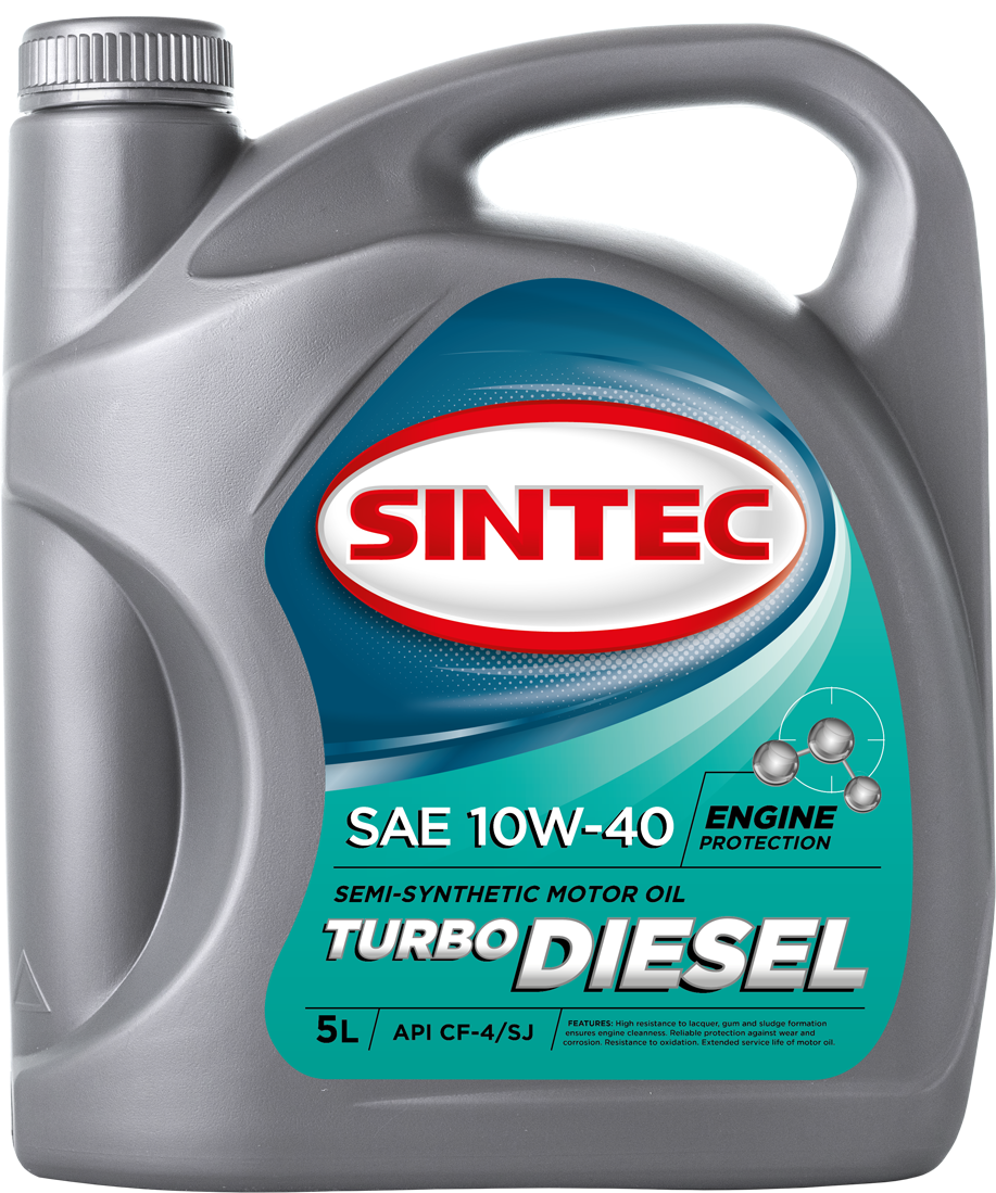 SINTEC Turbo Diesel Sae 10w-40 Api Cf-4/Cf/Sj 5л