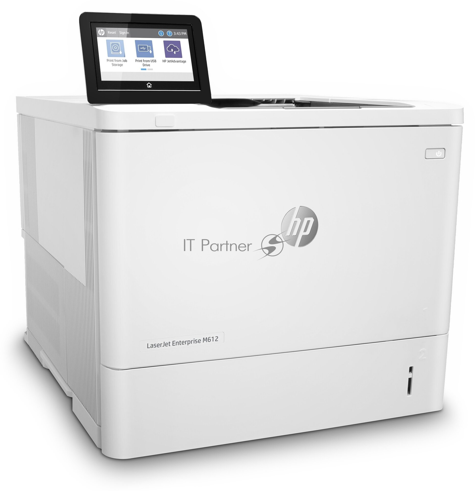 Принтер лазерный HP LaserJet Enterprise M612dn лазерный, цвет: белый [7ps86a] - фото №4