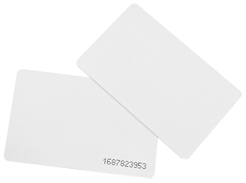 Карта доступа тонкая Mifare 1k (100шт). Карта с уникальным кодом (идентификатор). Частота 13,56 МГц ISO RFID — фото 1
