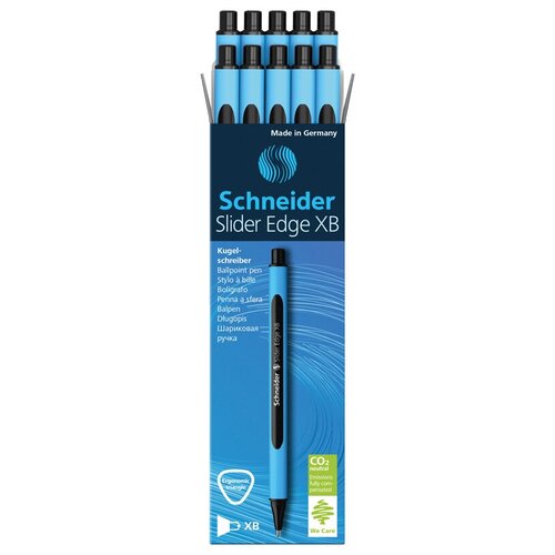 Schneider Набор шариковых ручек Slider Edge XB, 0.7 мм, 152201, черный цвет чернил, 10 шт.