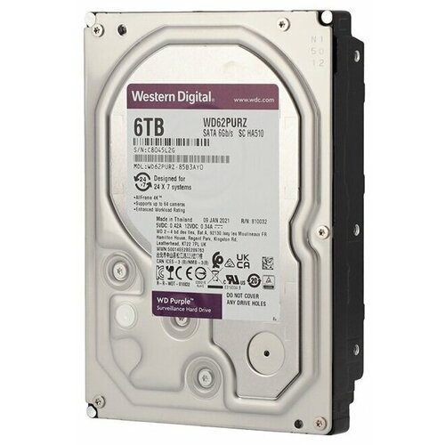 Жесткий диск Western Digital 6000 Gb WD62PURZ