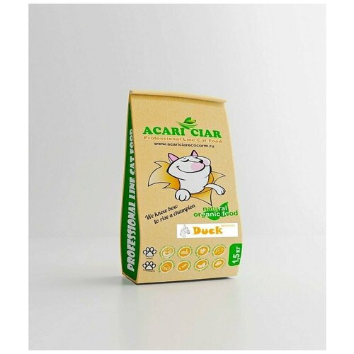 Запеченый корм для кошек Acari Ciar A Baked Cat Holistic Duck 1,5 кг (мини гранула) Акари Киар