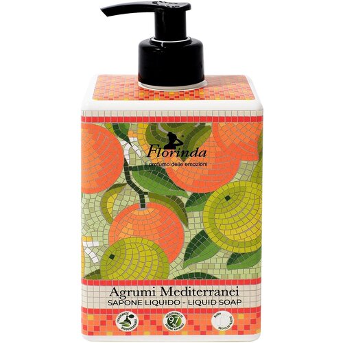 FLORINDA Жидкое мыло Agrumi Mediterranei Средиземноморские Цитрусы, 500 мл florinda liquid soap agrumi mediterranei