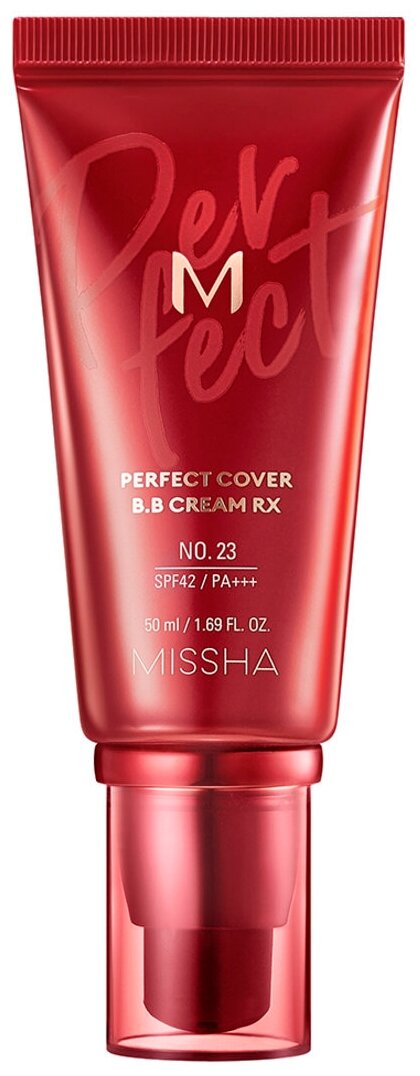 Missha BB крем M Perfect Cover RX, SPF 42, 50 мл, оттенок: 23 natural beige