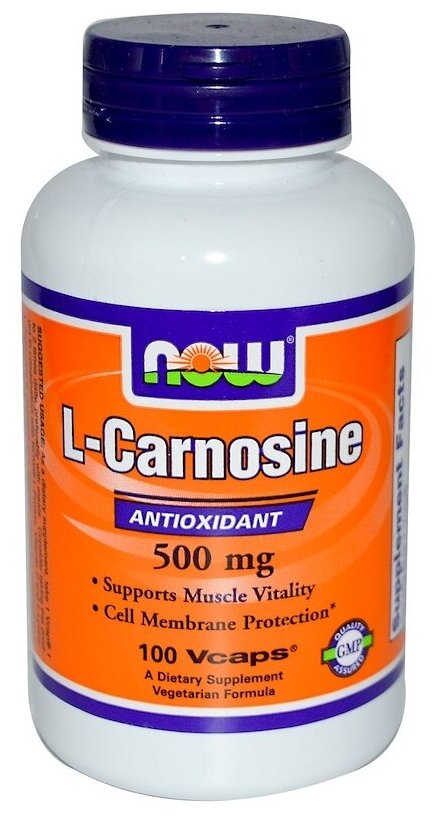 NOW L-Carnosine (L-Карнозин) 500 мг 100 капсул