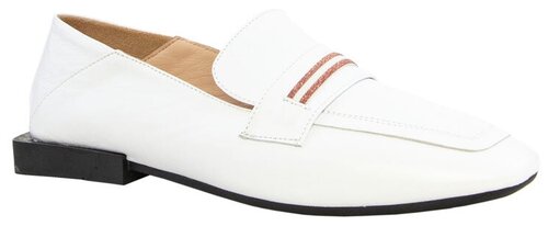 Туфли лодочки  Milana, натуральная кожа, полнота F, размер 38, белый
