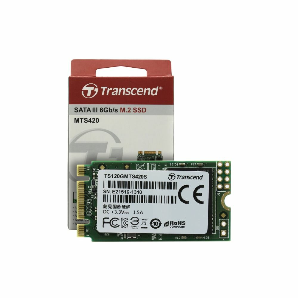 M.2 Transcend MTS420 120Gb (TS120GMTS420S) - фото №8