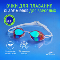 Очки для плавания 25DEGREES Glade Mirror прозрачные розовые