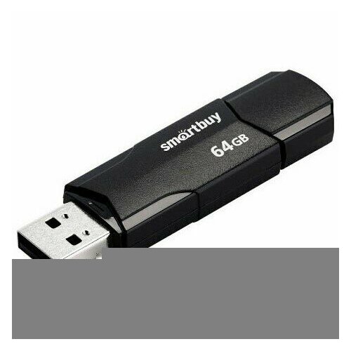 USB Flash накопитель 64Gb SmartBuy Clue Black (SB64GBCLU-K) флешка smartbuy sb64gbclu k3 64gb sb64gbclu k3