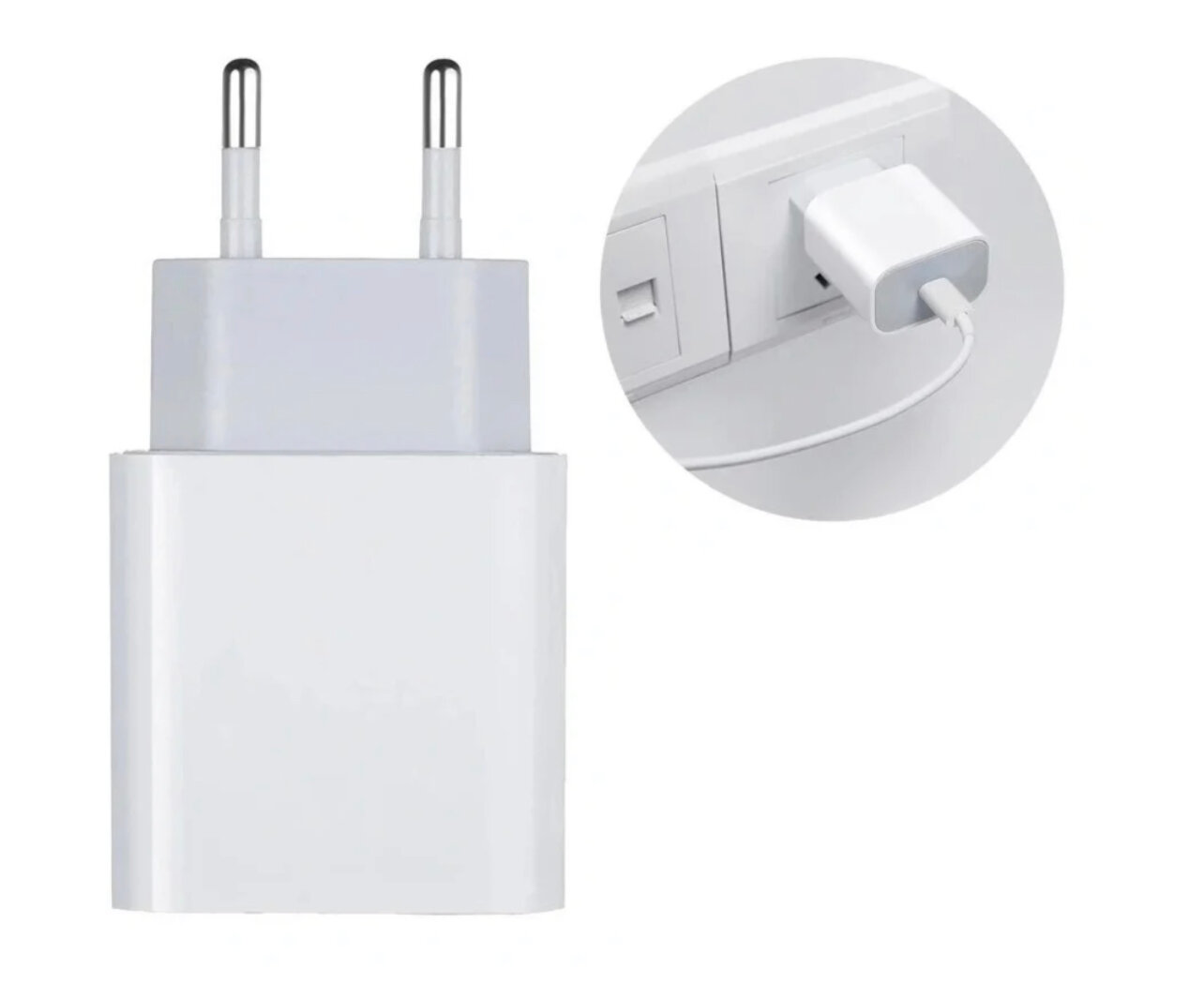 Зарядка (блок) 20W для iPhone iPad airpods/USB-C Power Adapter 20W