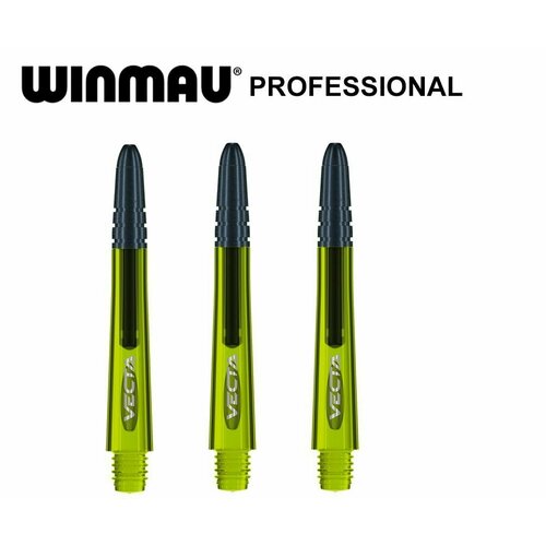 Композитные хвостовики 3шт (Green, Medium, 39mm) Winmau Vecta. Аксессуары для дротиков Дартс. композитные хвостовики winmau vecta medium красного цвета