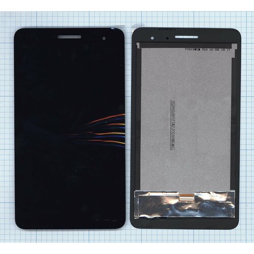 Модуль (матрица + тачскрин) для Huawei MediaPad T1 (T1-701U) черный чехол задняя панель накладка бампер mypads разноцветные перья для huawei mediapad t1 t1 701u 7 0 противоударный