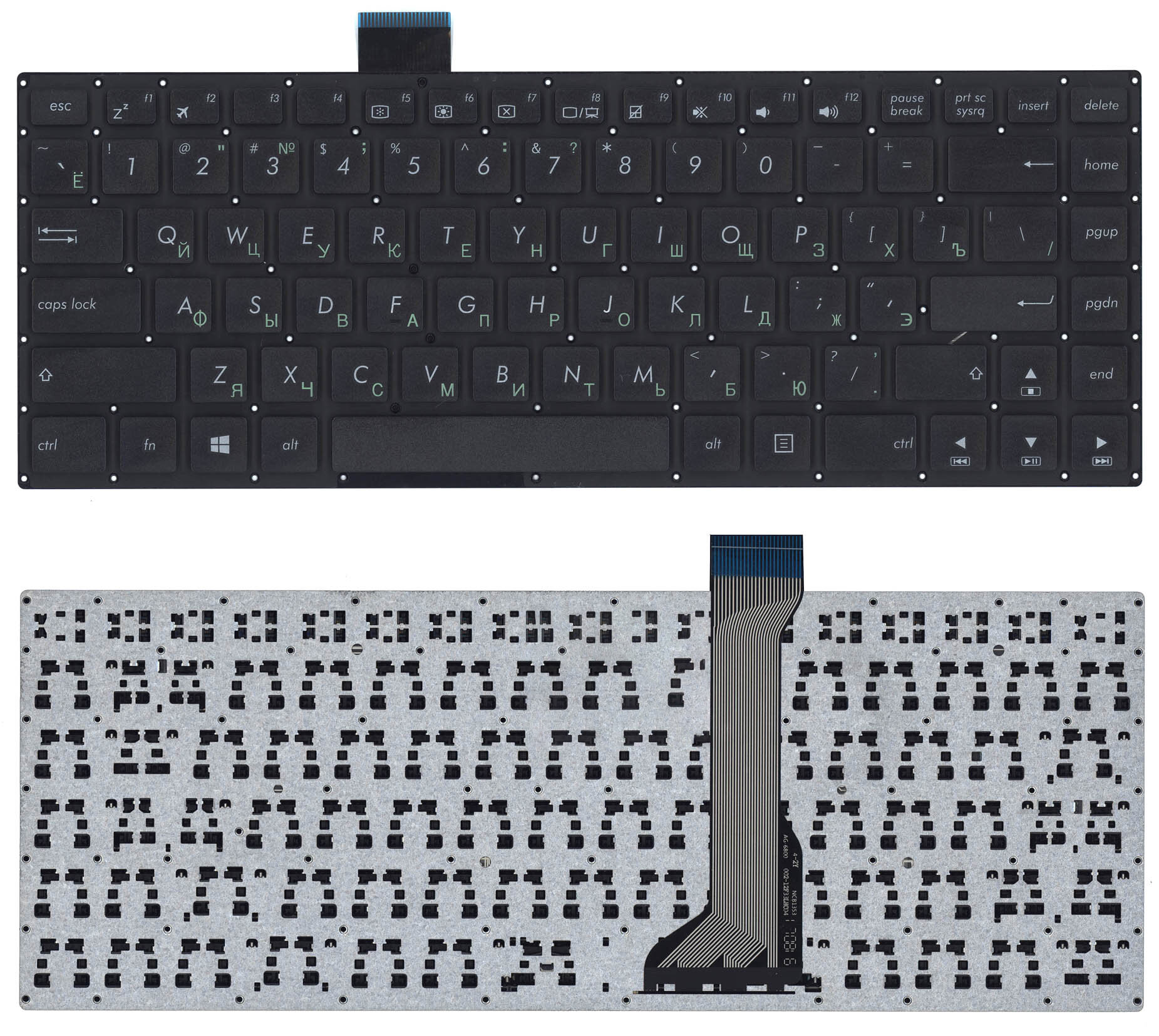 Клавиатура для ноутбука Asus E402 черная