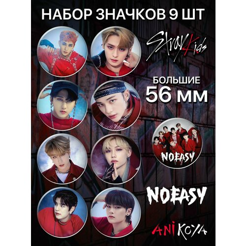 Комплект значков AniKoya, горчичный stray kids 2шт подарок