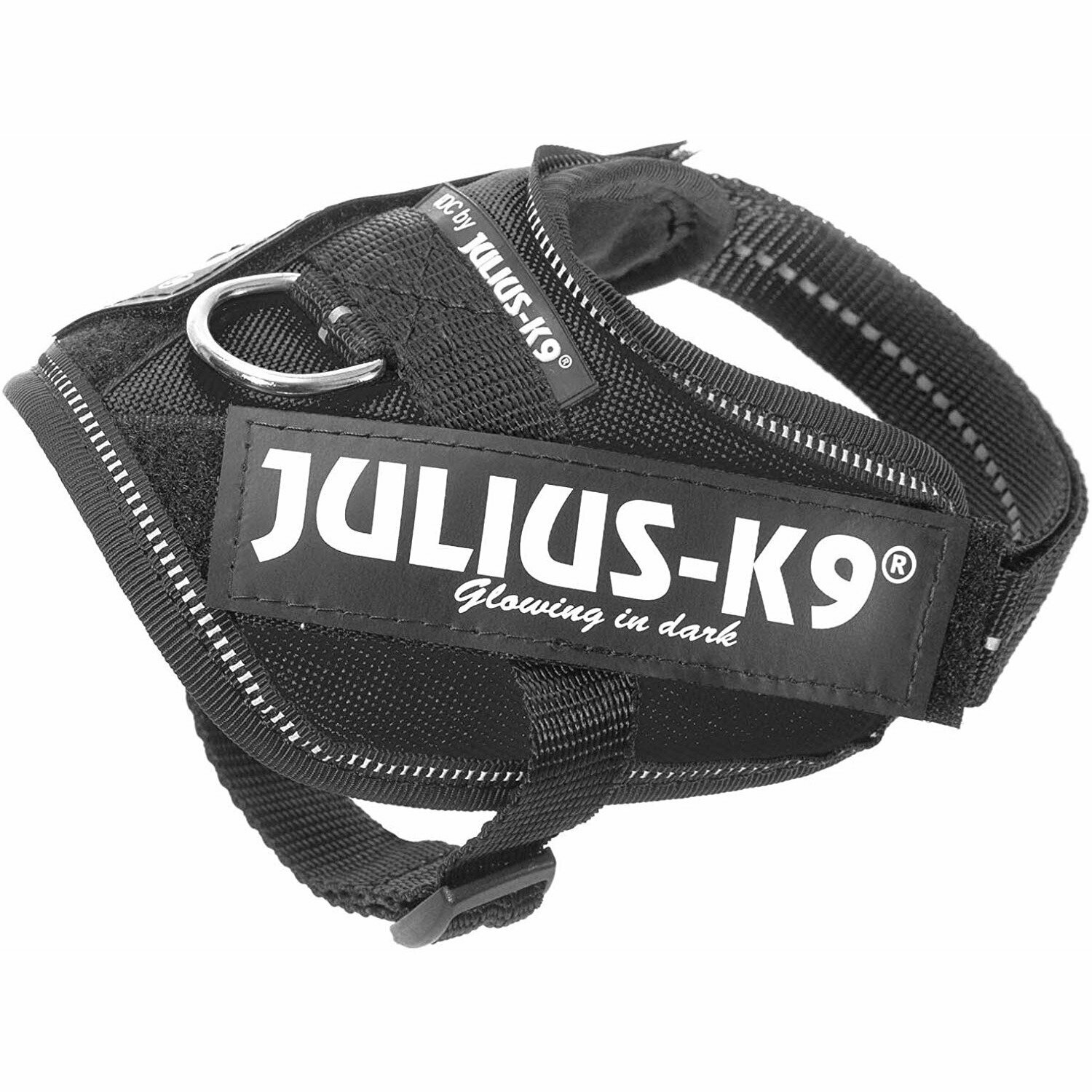 JULIUS-K9 шлейка для собак IDC-Powerharness 1 (23-30 кг) (63-85 см., Джинса-неон) - фото №5