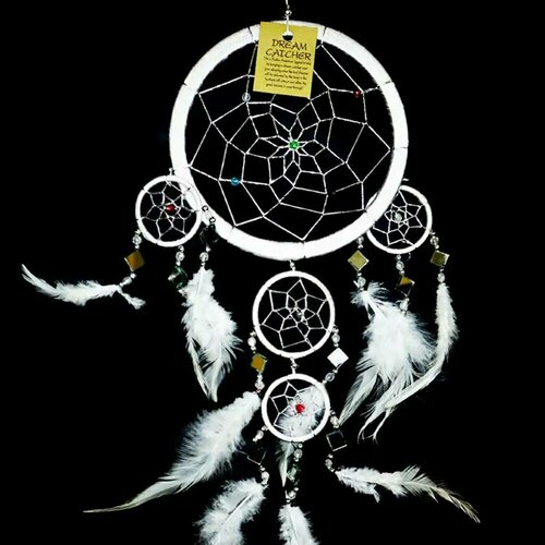 Ловец снов d-17см. оберег белый